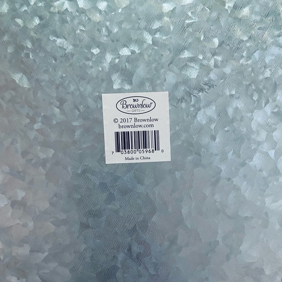 Brownlow “eat well, laugh often, love much” galvanized tin vintage style tray - Picture 2 of 8